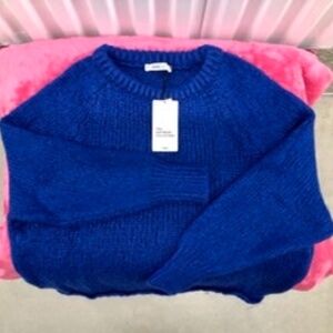 ZARA Wool Mohair Knit Sweater, M, NWT